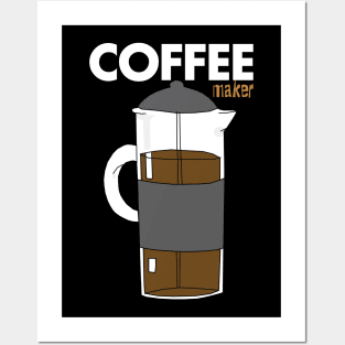 Cute Coffee Pot Maker Posters and Art